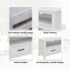 Hattiesburg ETU Entertainment TV Unit 166cm 3 Drawer Solid Mt Ash Wood – White