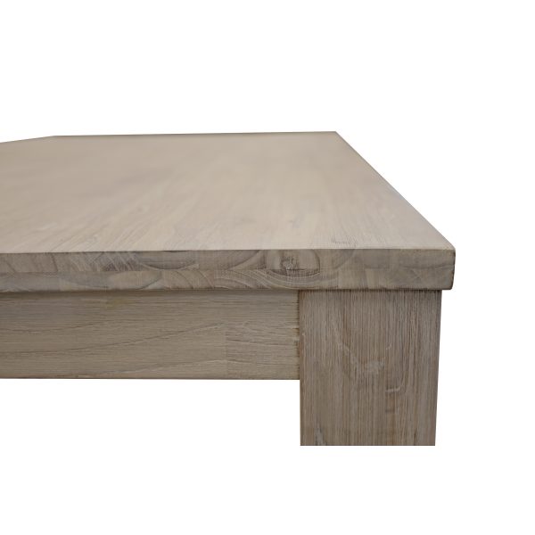 Dining Table 150cm Solid Mt Ash Wood Home Dinner Furniture – White