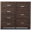 Cattai Tallboy 7 Chest of Drawers Pine Wood Bed Storage Cabinet – Grey Stone