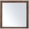 Dresser Mirror Vanity Dressing Table Solid Pine Wood Frame – Grey Stone