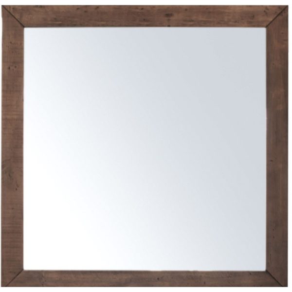 Dresser Mirror Vanity Dressing Table Solid Pine Wood Frame – Grey Stone