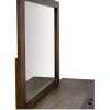 Dresser Mirror Vanity Dressing Table Solid Pine Wood Frame – Grey Stone