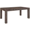 Dining Table Solid Acacia Timber Wood – Stone Grey – 180x100x77 cm