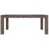 Dining Table Solid Acacia Timber Wood – Stone Grey – 180x100x77 cm