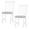 Laelia Dining Chair Solid Acacia Timber Wood Coastal Furniture – White – 2