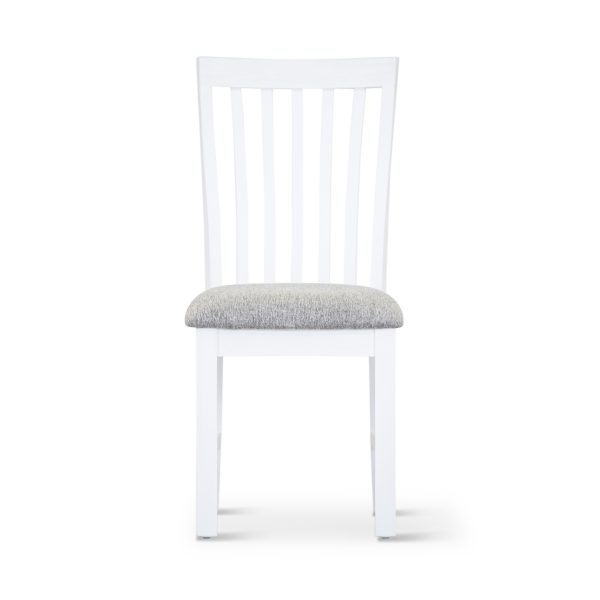 Laelia Dining Chair Solid Acacia Timber Wood Coastal Furniture – White – 2