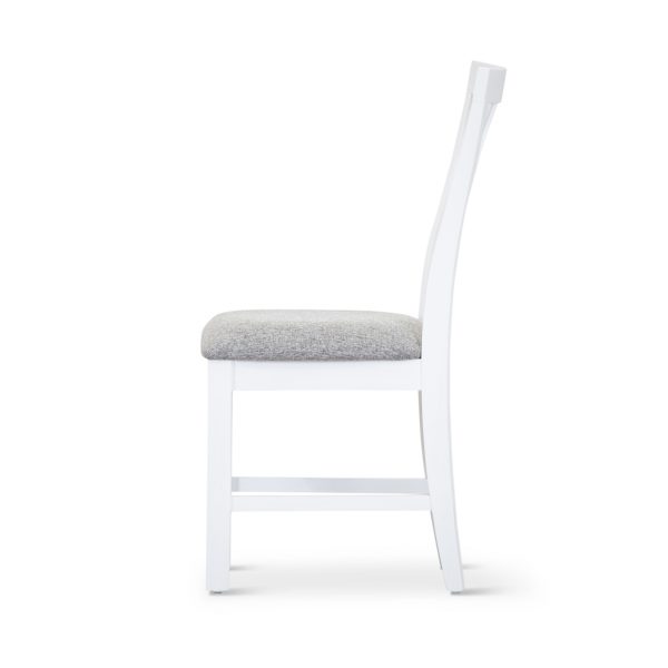 Laelia Dining Chair Solid Acacia Timber Wood Coastal Furniture – White – 2