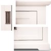 Blackwells ETU Entertainment TV Unit Door Solid Acacia Wood Coastal – White – 160x45x60 cm