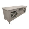 Cwmbran ETU Entertainment TV Unit Solid Acacia Wood Hampton – White – 170x42x60 cm