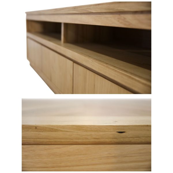 Wealdstone ETU Entertainment TV Unit Drawer Solid Messmate Timber Wood – 185x45x56 cm