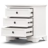 4pc Bedside Dresser Mirror Bedroom Chest of Drawers Set Cabinet – White