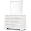 Dresser Mirror 8 Chest of Drawers Bedroom Timber Storage Cabinet – White