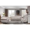 Bridgewater Sofa Fabric Uplholstered Chesterfield Lounge Couch – Beige, 3 Seater