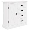 Beechworth Tallboy 4 Chest of Drawers Solid Pine Wood Storage Cabinet – White