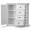 Beechworth Tallboy 4 Chest of Drawers Solid Pine Wood Storage Cabinet – White