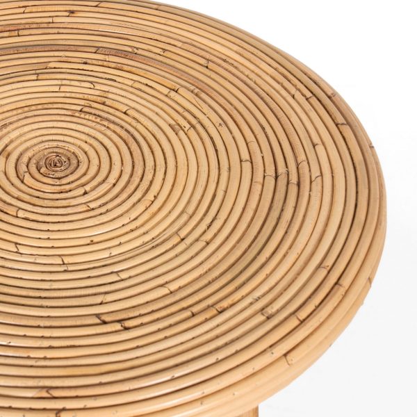 Crocus Rattan Round Coffee Table – Natural – 81x81x48 cm