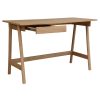 Mindil Office Desk Student Study Table Solid Wooden Timber Frame – Ash Natural