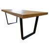 Petunia  Dining Table Wishbone Chair Elm Timber Wood Metal Leg – 7