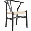 Petunia  Dining Table Wishbone Chair Elm Timber Wood Metal Leg – 7