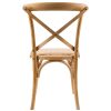 Aster Crossback Dining Chair Solid Birch Timber Wood Ratan Seat