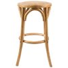 Aster Round Bar Stools Dining Stool Chair Solid Birch Timber Rattan Seat