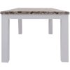 Plumeria Dining Table Solid Acacia Wood Home Dinner Furniture -White Brush – 190x100x77 cm