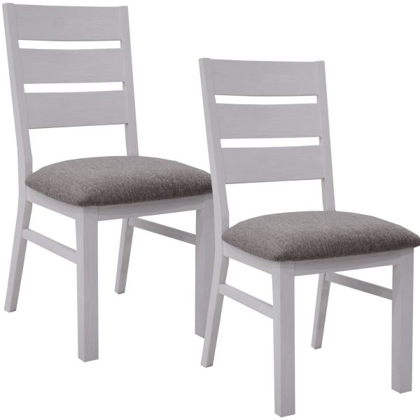 Plumeria Dining Chair Solid Acacia Wood Dining Furniture – White Brush – 2