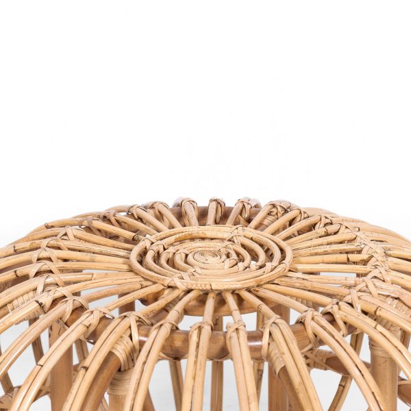 Mimosa 64cm Rattan Round Side Sofa End Table – Natural