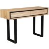 Aconite Console Hallway Entry Table 120cm Solid Messmate Timber Wood – Natural