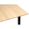 Aconite Dining Table Solid Messmate Timber Wood Black Metal Leg – Natural – 180x100x74 cm