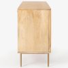 Martina Buffet Table Sideboard Door Solid Mango Wood Storage Cabinet – 145x40x75 cm