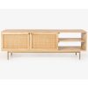 Harwood ETU Entertainment TV Unit Solid Mango Wood Rattan Furniture – 147x40x50 cm