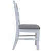 Beechworth Dining Chair Set of 2 Solid Pine Timber Wood Hampton Furniture – Grey