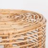 Castaic 61cm Rattan Round Side Table – Natural