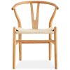 Anemone  Wishbone Dining Chair Beech Timber Replica Hans Wenger