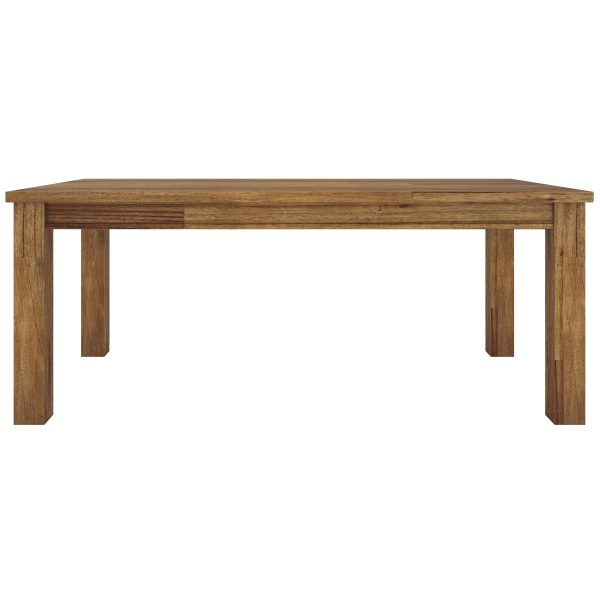 Birdsville Dining Table Solid Mt Ash Wood Home Dinner Furniture – Brown – 190x100x76 cm