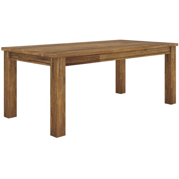 Birdsville Dining Table Solid Mt Ash Wood Home Dinner Furniture – Brown – 190x100x76 cm