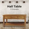 Birdsville Console Hallway Entry Table 156cm Solid Mt Ash Timber Wood – Brown