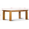 Teasel Dining Table Solid Pine Timber Wood Furniture – Rustic Oak – 180x105x77 cm