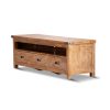 Cordele ETU Entertainment TV Unit 170cm 3 Drawer Solid Mango Wood – Honey Wash