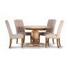 Gloriosa Dining Set Table 10 Beige Chair Mango Wood – Honey Wash – 5