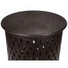 Swampscott Wooden Round Side Table Sofa End Tables – Brown