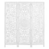 Staunton 3 Panel Room Divider Screen Privacy Shoji Timber Wood Stand – White