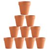 Flower Pot Pots Clay Ceramic Plant Drain Hole Succulent Cactus Nursery Planter – 10×5 cm