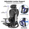 Ergonomic Mesh Home & Office Chair 3D Adjustable Armrest Seat High Back Desk Computer Chair