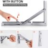 2PCS Steel Wall Mounted Folding Triangle Angle Shelf Support Bracket Rack – 12 Inch