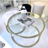 Interior Ave The Exec Nested Coffee Table Set – Gold