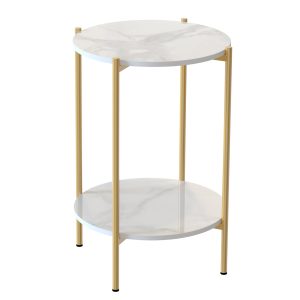 Coulsdon Interior Ave – Alba Side Table – Gold