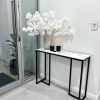 Interior Ave – Stone Marble Console – Black