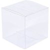 10 Pack of  12cm Square Cube Box – Bomboniere Exhibition Gift Product Showcase Clear Plastic Shop Display Storage Packaging Box – 10x10x10 cm